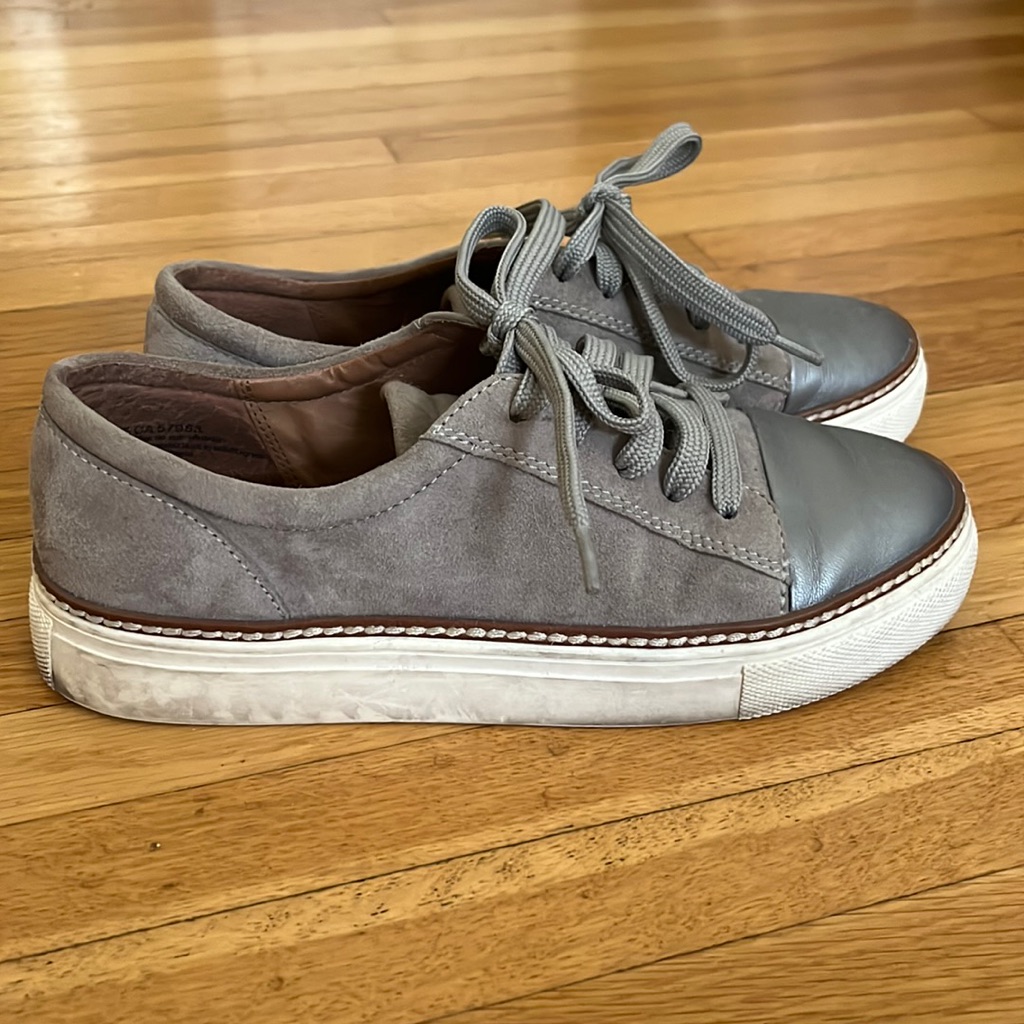 Gray Suede Sneakers